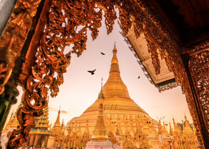 Pagode Shwedagon à Yangon