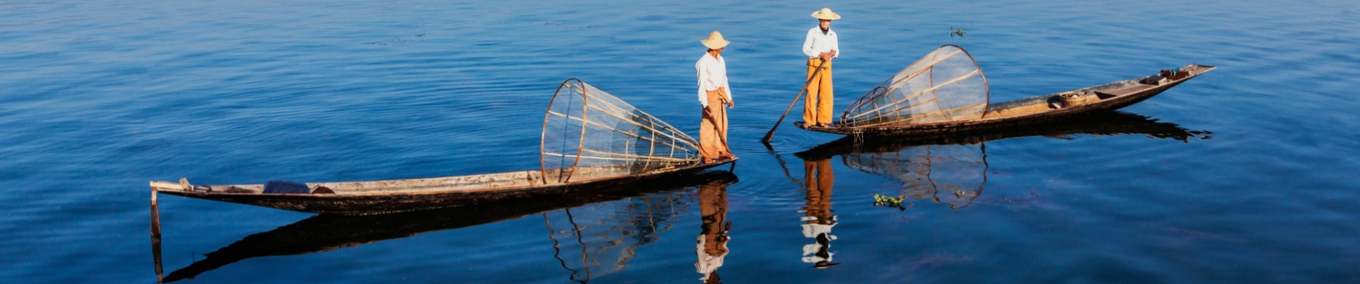 Pêcheurs traditionnels, Lac Inle, Myanmar