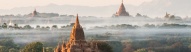 Temples vue de Bagan, Birmanie