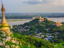 Colline de Sagaing, Mandalay, Birmanie