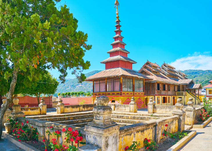 Monstère Kan Tu Kyaung, Pindaya, Myanmar