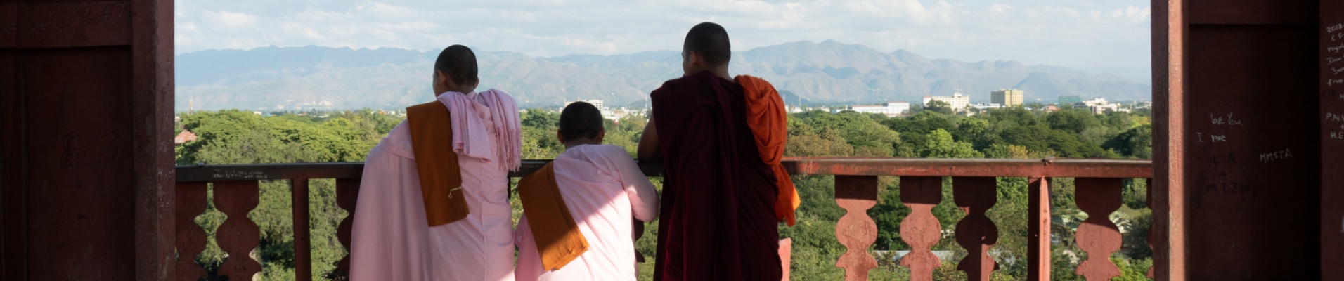 Nonnes, Palais royal, Mandalay