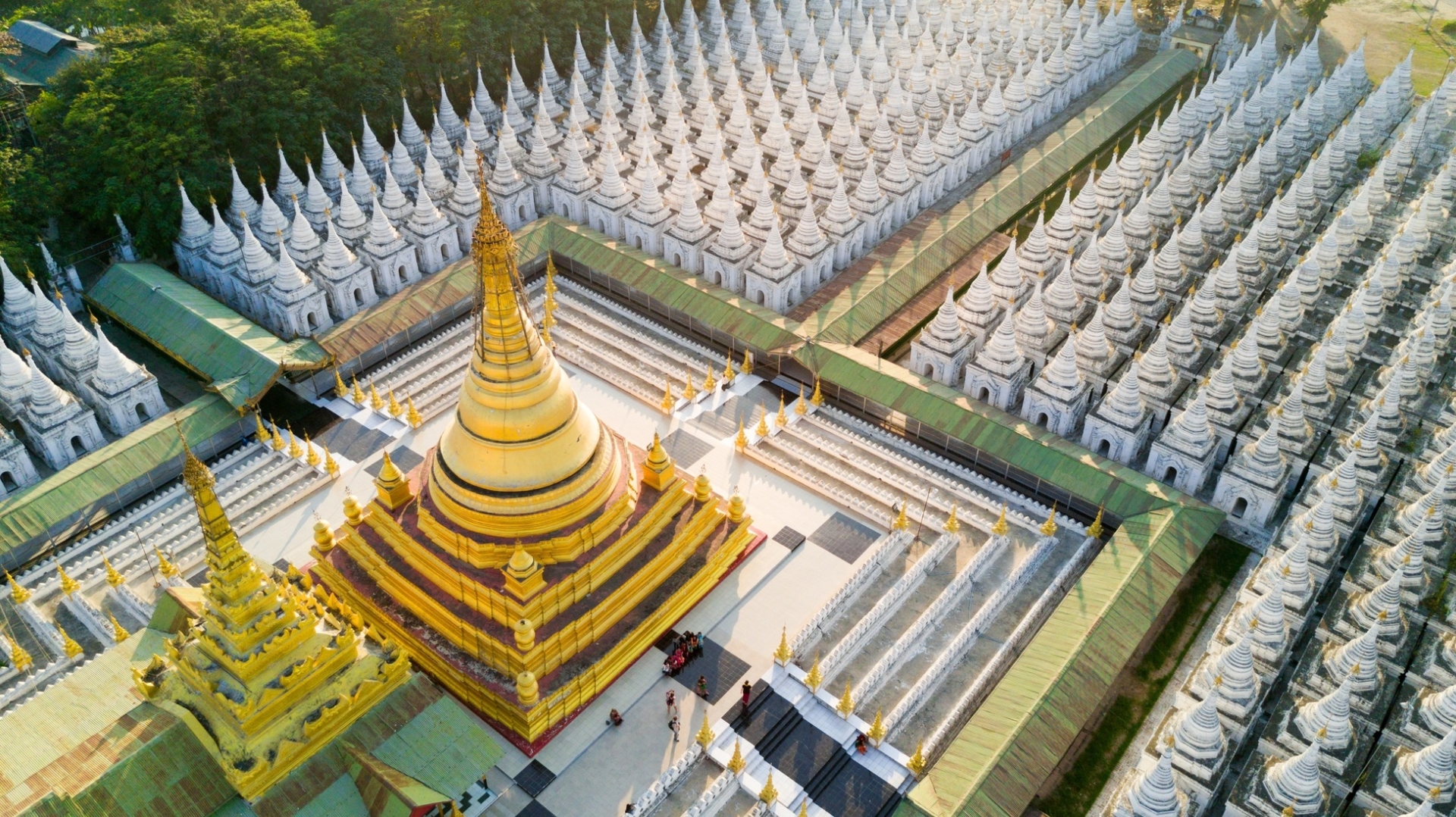 Pagode Kuthodaw, Mandalay, Myanmar