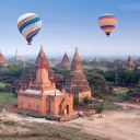 survol de Bagan en montgolfière