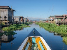 pirogue, lac Inle, Birmanie