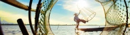 Traditional Burmese fisherman, lac Inle