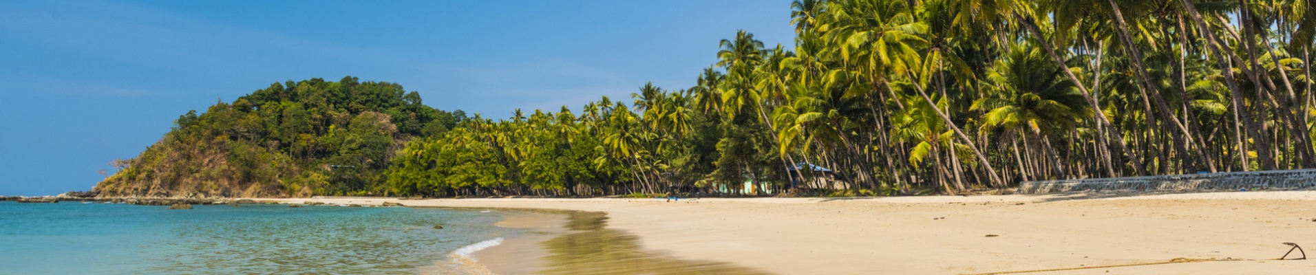 vue sur la plage de Ngapali