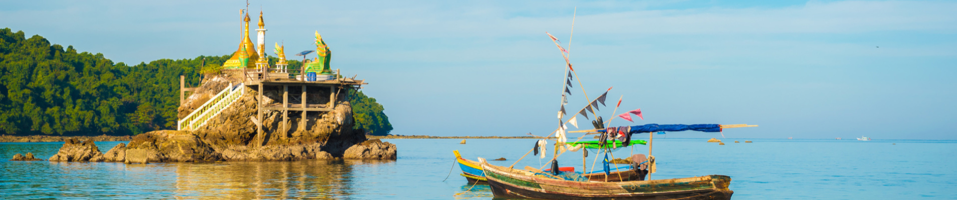 Vue sur Ngapali, plage, Birmanie