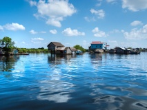 Maison flottante, Tonlé Sap, Cambodge