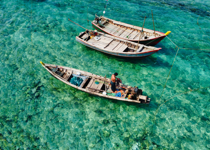 Pêcheurs birmans à Ngwe Saung